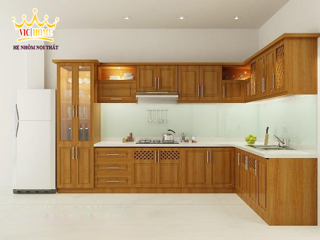 Tủ bếp nhôm nội thất Vichome giá bao nhiêu